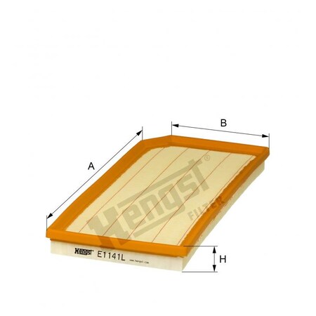 Hengst Air Filter, E1141L E1141L